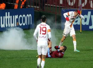 Trabzon G.Saray maçında ses bombası şoku