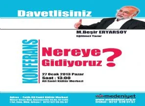 Beşir Eryarsoy anlatacak: Nereye gidiyoruz