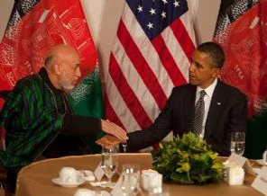 Beyaz Saray'da Karzai ile görüşme
