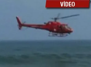 İşte helikopterin düşüş anı!