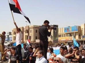 Kerkük'te Arap aşiretlerinden protesto