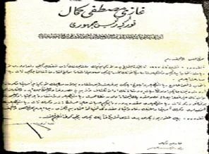 Mustafa Kemal'in ABD Başkanına gönderdiği mektubu