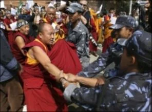Nepal'de protesto