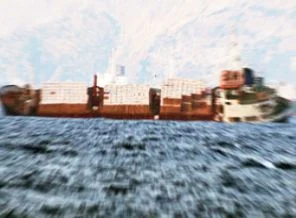 Rize'de yük gemisi battı