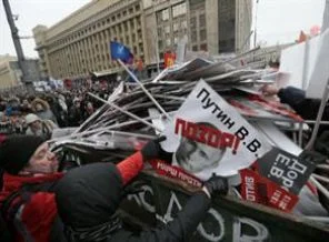 Rusya'da Putin'e protesto!