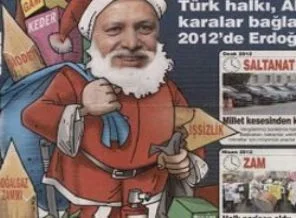 Sözcü, Erdoğan'ı Noel Baba yaptı