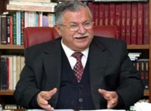 Talabani, ayağı kalkıp konuştu