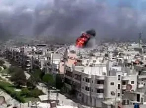 Humus'ta bomba yüklü araç patladı