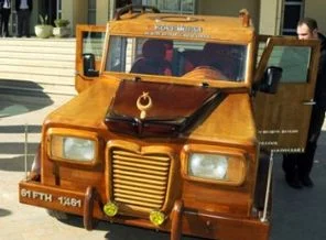 İşte karşınızda ahşaptan 'Laz Rover'