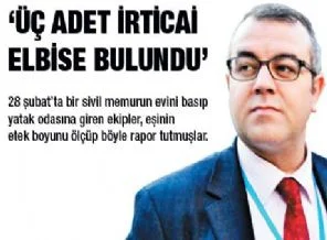 Üç adet irticai elbise bulundu