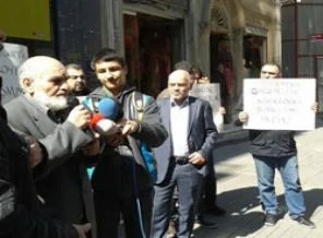 Dün yaşanan olayları böyle protesto ettiler, Akit'ten Baro'ya siyah çelenk