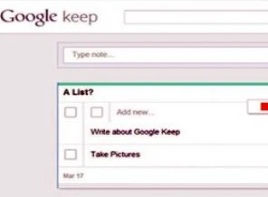 Google, not alma hizmeti Keep'i tanıttı!