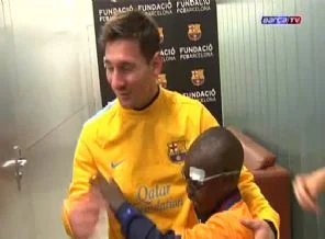 Görme engelli çocuğun Barcelona aşkı