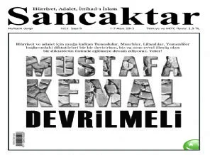 Migros "Mustafa Kemal devrilmeli" kapağından Sancaktar'ı sattırmadı