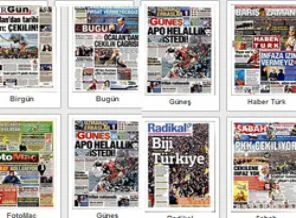 Öcalan'ın mesajı gazete manşetlerinde