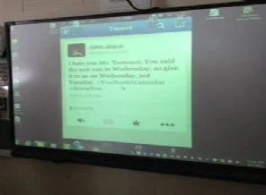 Öğretmenin Twitter intikamı