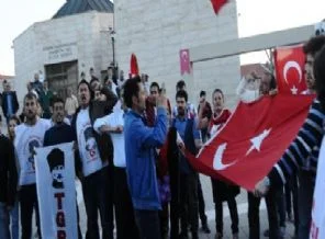 Akil insanlara Hacıbektaş'ta protesto