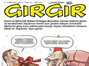 Erdoğan Bayraktar, Gırgır'a kapak oldu