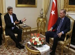 Erdoğan-Kerry görüşmesi başladı