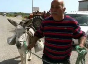 Eşekli asfalt çalışması