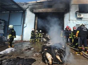 Gaziantep'te fabrika yangını