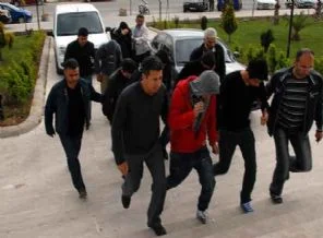 Hırsızlık çetesine şafak baskını: 15 gözaltı