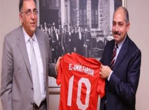 Mısır Spor Bakanı Farouk'tan TFF'ye ziyaret