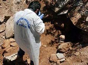 Ormanlık alanda insan kemikleri bulundu