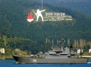 Rus gemileri Çanakkale Boğazında