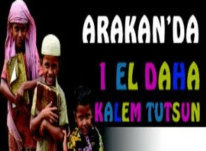 Sadakataşı Derneği öncülğünde Arakan'da bir el daha kalem tutsun diye bir araya geldiler