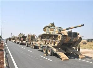 Sınıra yüzlerce tank savkiyatı yapıldı