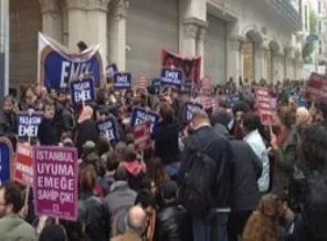 Taksim'de Emek eylemi