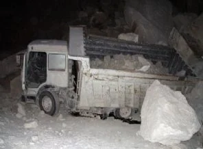 Taş ocağında göçük dehşeti