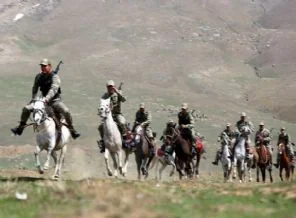 Van'da Kırgız süvari birliği