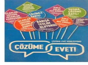 Çözüm için Barış için Balonlarımızı Gökyüzüne Bırakıyoruz!