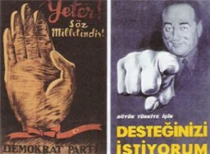 'Demokrat Parti ismini ben, afişteki eli babam verdi'