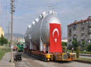 Dev kazan monte edildi