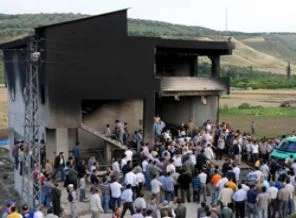 Hatay'daki patlamada yaşamını yitirenler toprağa verildi