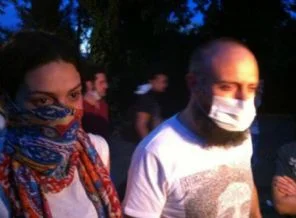 Kanuni bile Taksim'de eylemde!