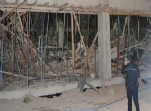Kayseri'de iş hanı inşaatında göçük: 4 yaralı