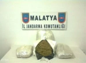 Malatya'da 350 kilogram esrar ele geçirildi