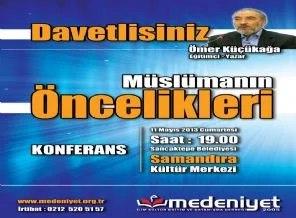 Medeniyet Derneği'nden konferansa davet