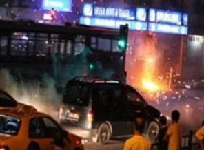Okmeydanı savaş alanına döndü