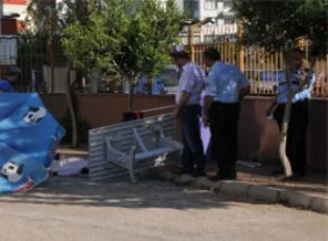 Okul bahçesinde çakmak gazından ölüm