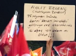 AK Parti'lilerin o pankartı twitter'ı salladı