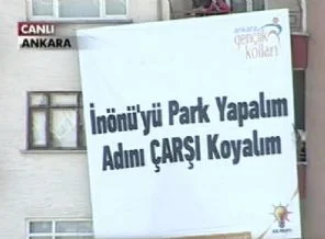 Ak Parti mitinginde Çarşı'ya mesaj
