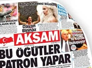 Akşam gazetesinde neler oluyor?