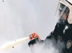Biber gazı masaya yatırıldı