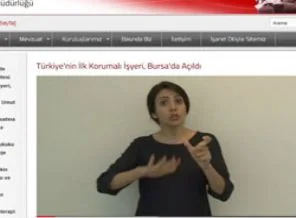 Bu internet sitesi işitme engelliler için