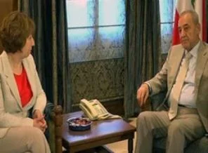 Catherine Ashton Lübnan'da